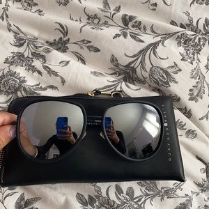 Quay Australia reflective aviator sunglasses